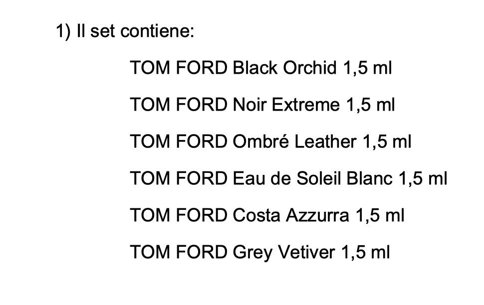 Set Miniature profumi A