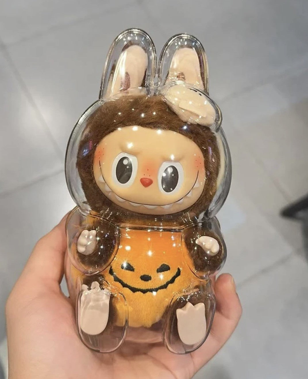 Custodia trasparente proteggi Labubu