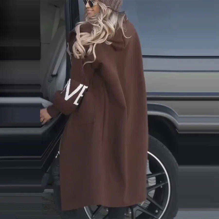 Cappotto knit letter