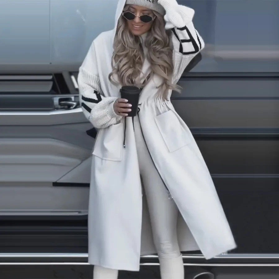 Cappotto knit letter