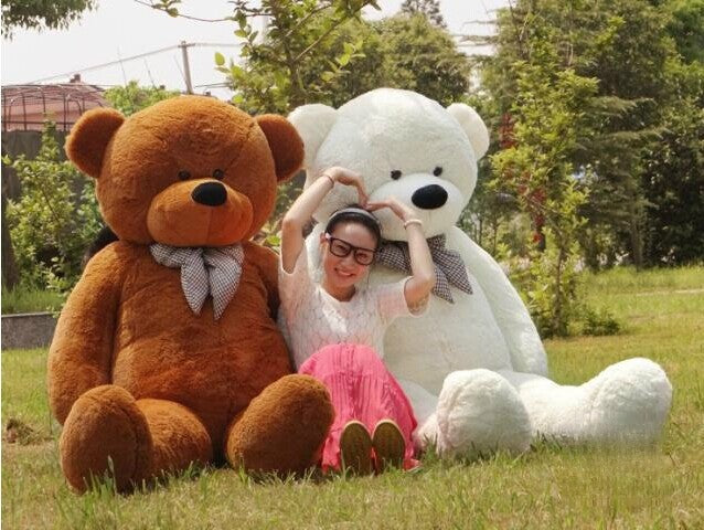 Teddy Bear 180 cm Viola vista frontale | Dream Shop