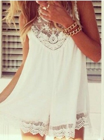 Petra Lace Dress — lavorazione pizzo al collo | Dream Shop