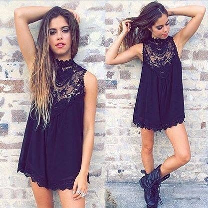 Petra Lace Dress — dettaglio pizzo collo | Dream Shop