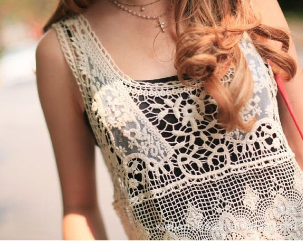Beach Dress — dettaglio lavorazione traforata | Dream Shop