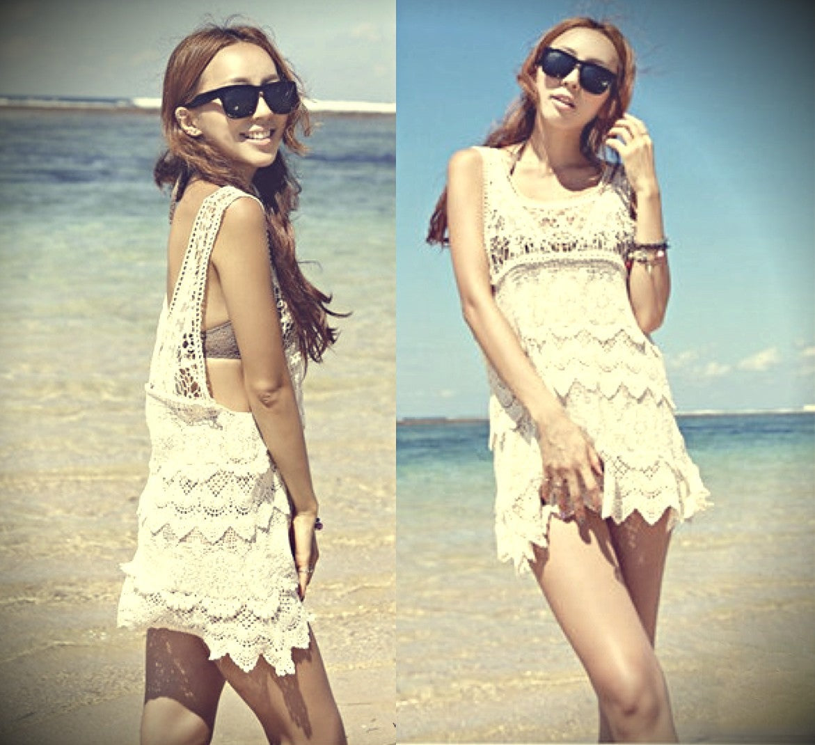 Beach Dress — indossata modella frontale | Dream Shop