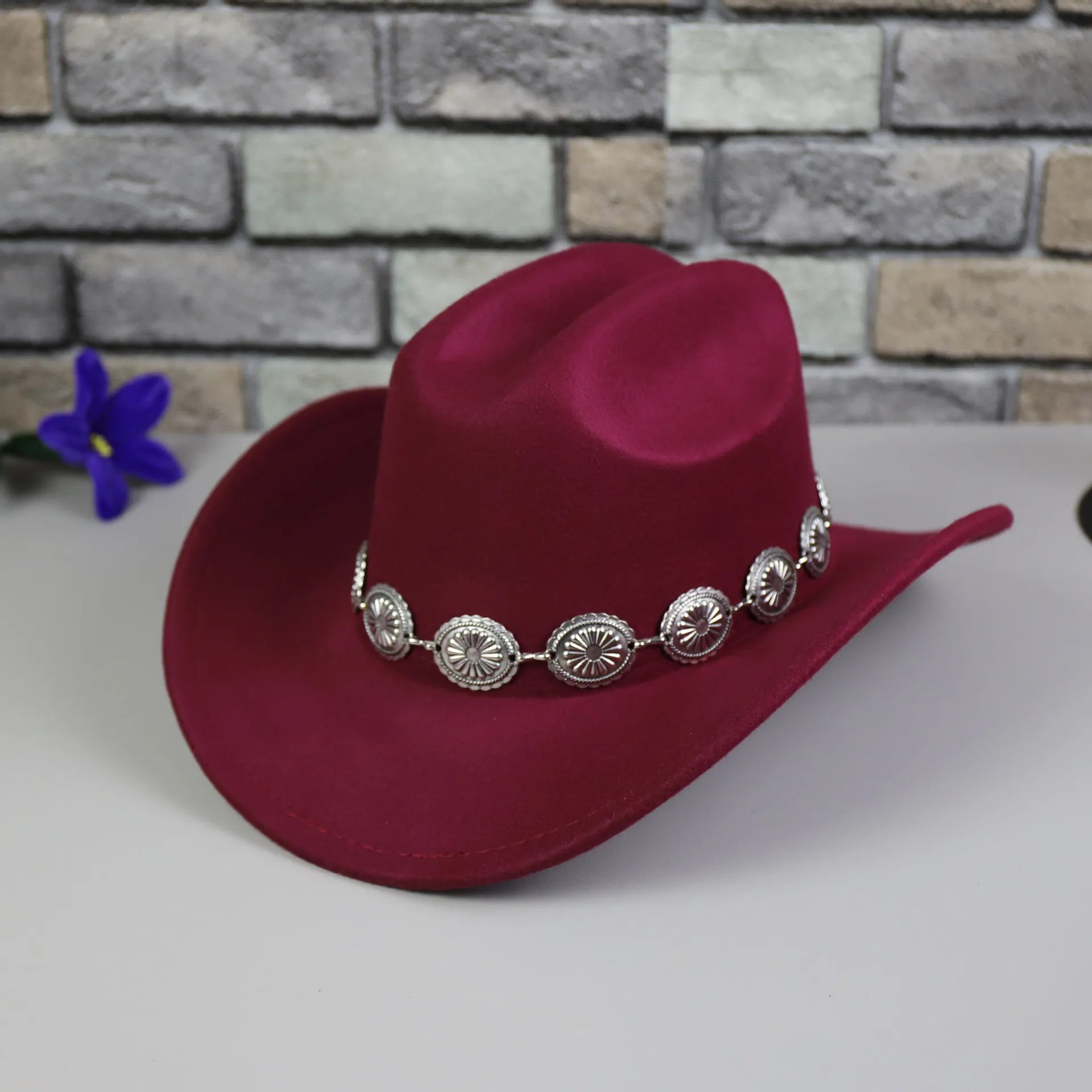 Cappello western donna luxury variante rossa - Dream Shop