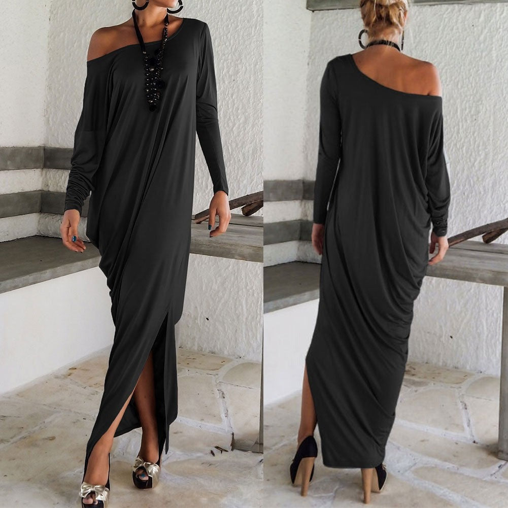 Nilde Maxidress — dettaglio spalla scoperta | Dream Shop
