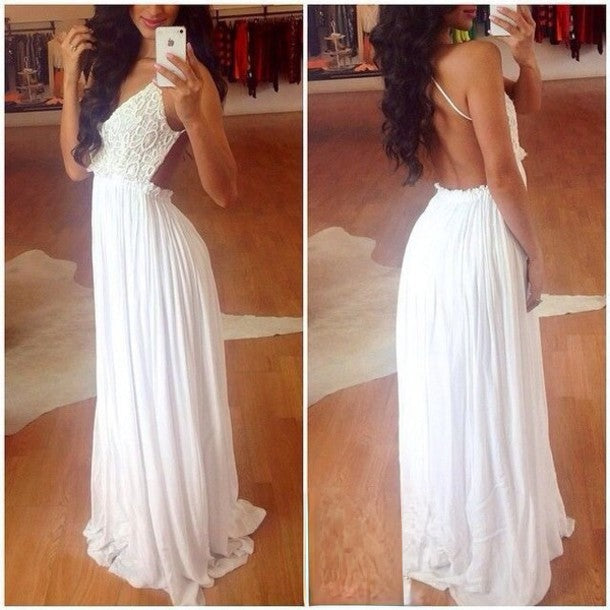 Navel Maxidress — top pizzo gonna chiffon sottogonna 3 colori vista frontale | Dream Shop