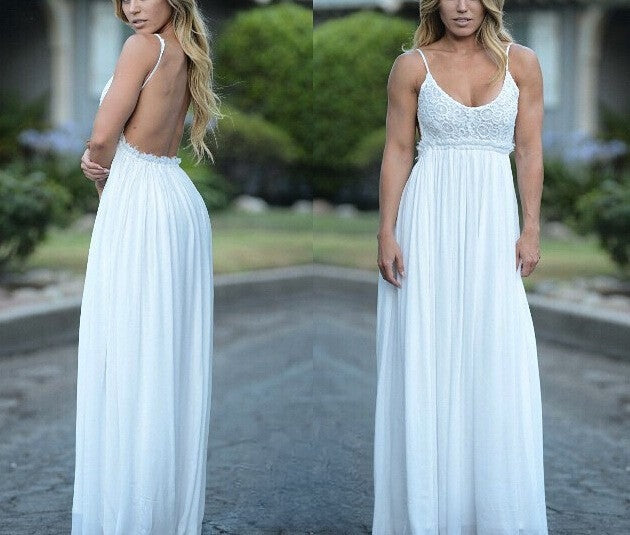 Navel Maxidress — dettaglio pizzo top | Dream Shop