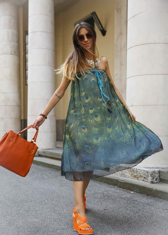 Peacock Dress — versione maxigonna | Dream Shop