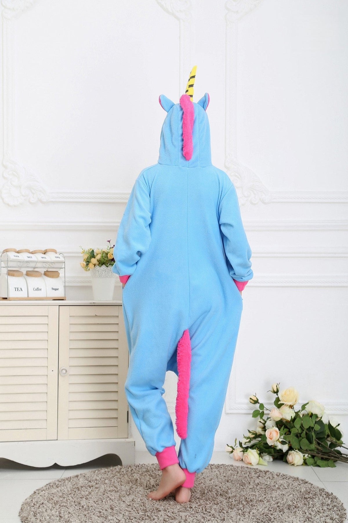 Pigiamone Unicorno Rosa vista posteriore | Dream Shop