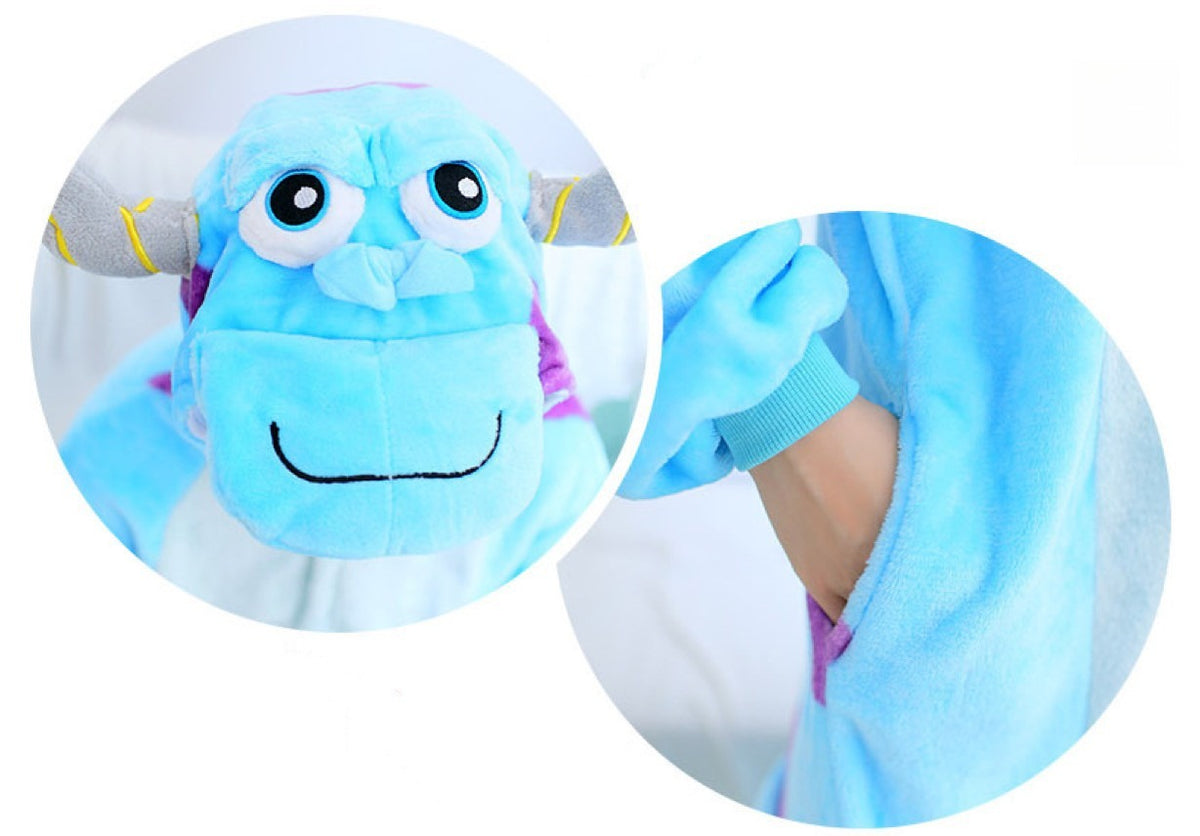 Pigiamone Monsters Co hood detail — Dream Shop