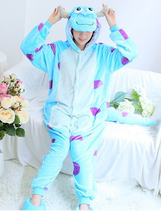 Pigiamone Monsters Co — cappuccio corna a tema | Dream Shop