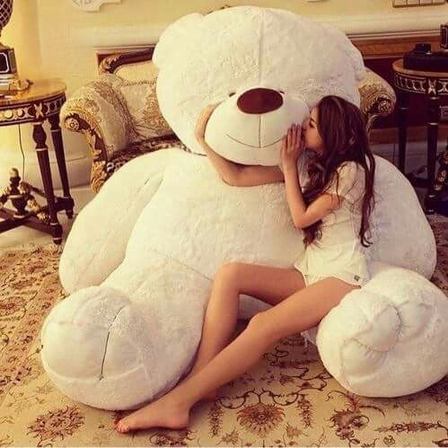 Teddy Bear 200 cm Bianco vista frontale | Dream Shop