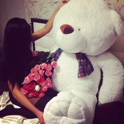 Teddy Bear 200 cm Rosa vista frontale | Dream Shop