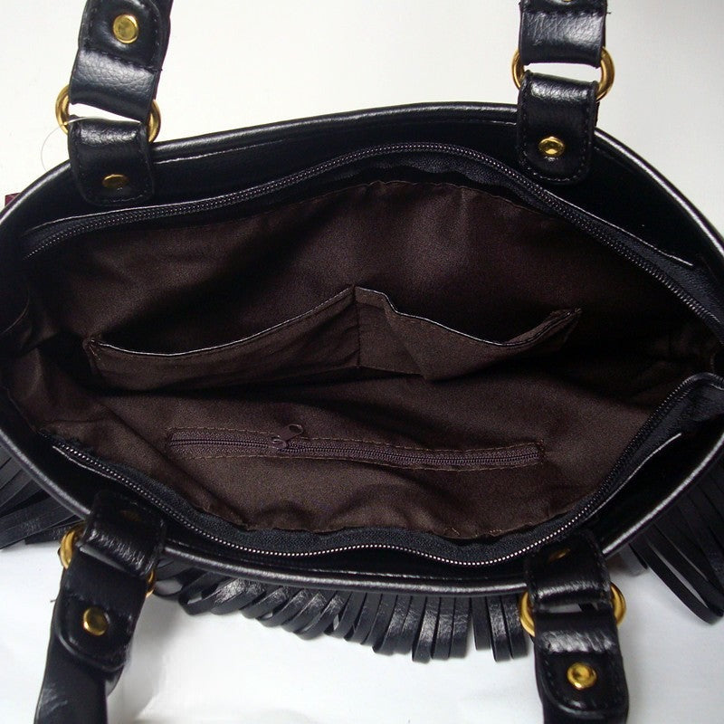 Borsa Frange Nancy Crema dettaglio | Dream Shop
