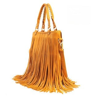Borsa Frange Nancy Nero in movimento | Dream Shop