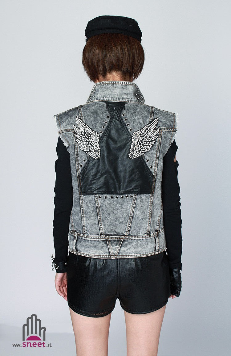 Pantalones cortos de piel sintética Julien