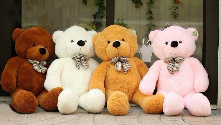 Teddy Bear 200 cm Bianco vista laterale | Dream Shop
