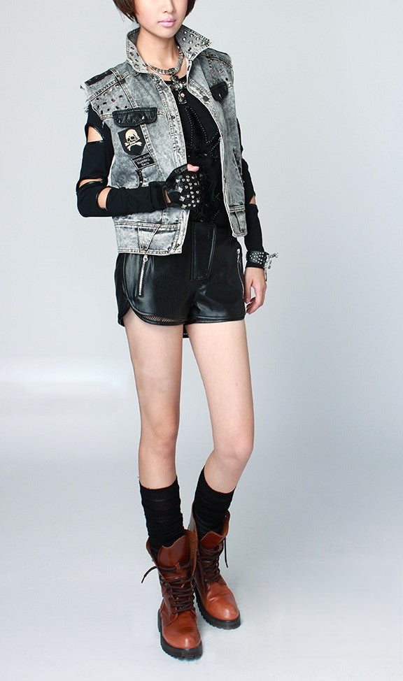 Shorts in ecopelle Julien particolare 2 | Dream Shop