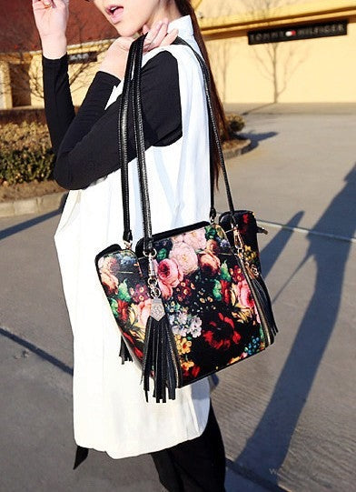 Borsa Flower vista laterale | Dream Shop