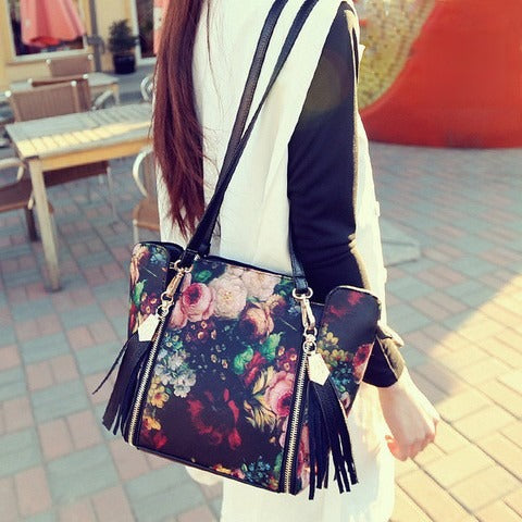 Borsa Flower vista posteriore | Dream Shop