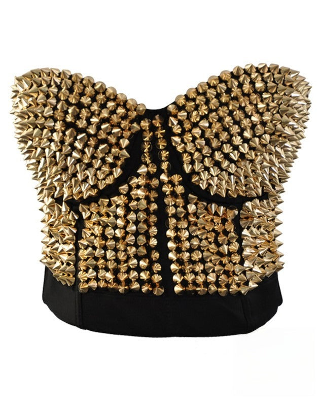 Crop Top Borchie dettaglio borchie — Dream Shop