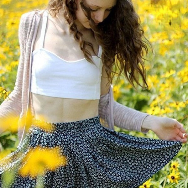 Netter crop top variante chiara — Dream Shop