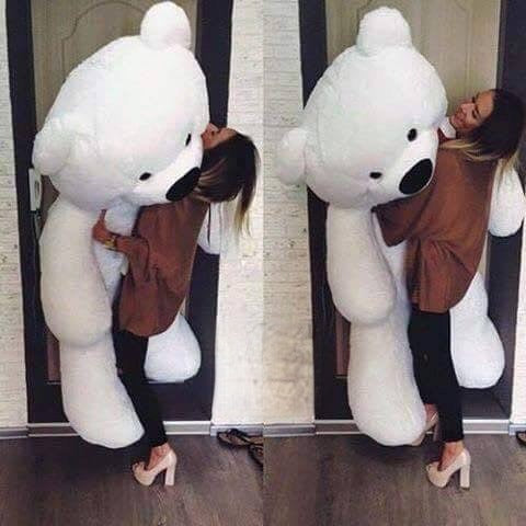 Teddy Bear 200 cm Bianco vista posteriore | Dream Shop