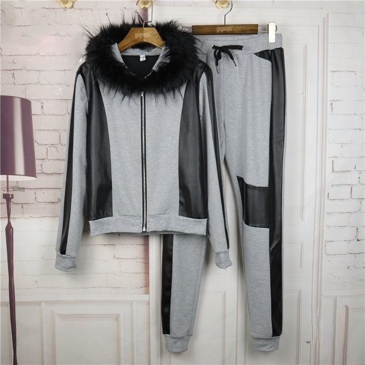 Tuta Lovka inserti ecopelle zip dettaglio — Dream Shop