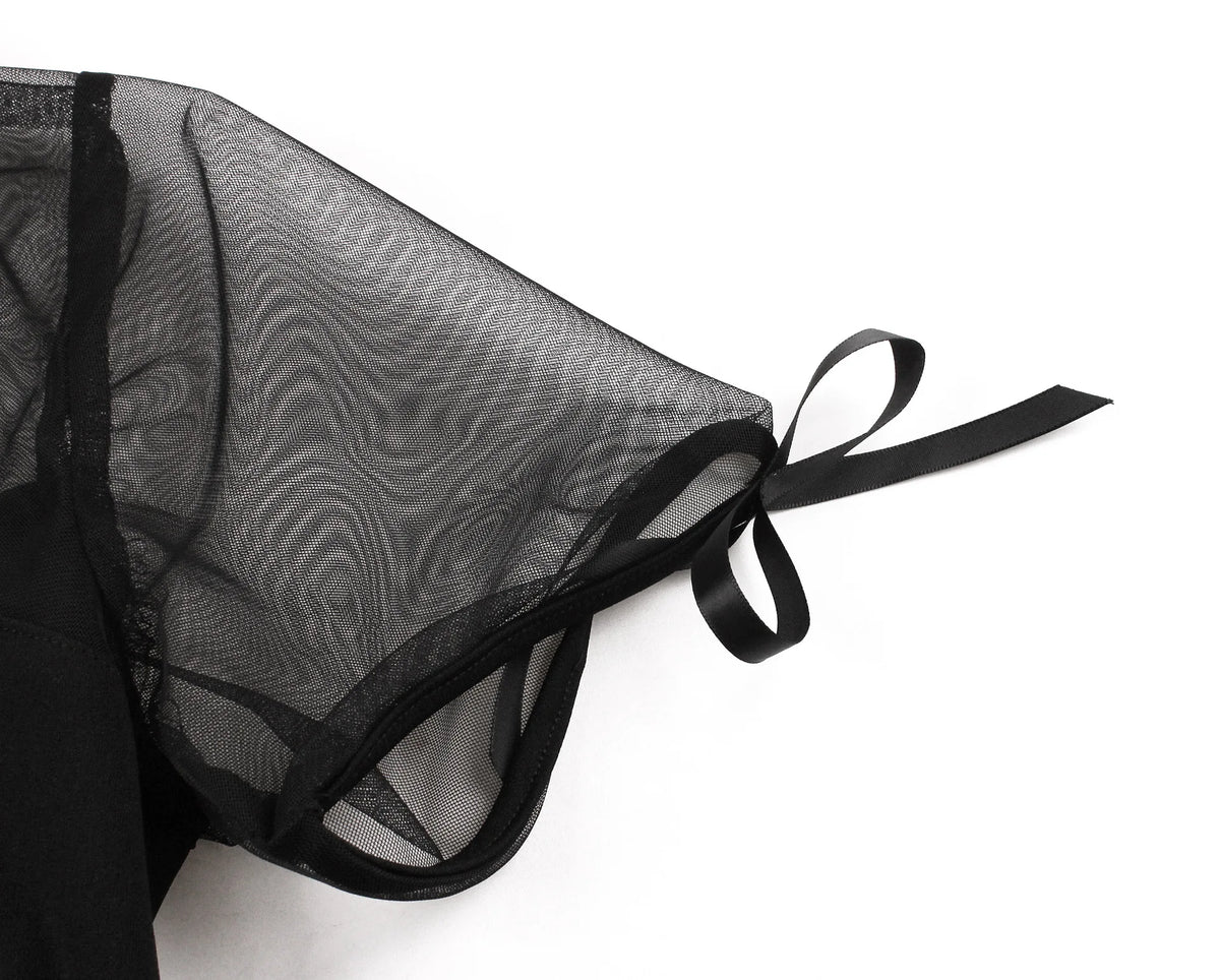 Pinsy Dress Nero close up | Dream Shop