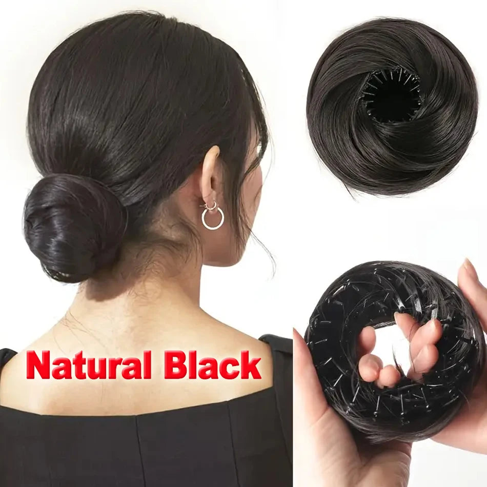 Chignon istantaneo in capelli sintetici con applicazione rapida