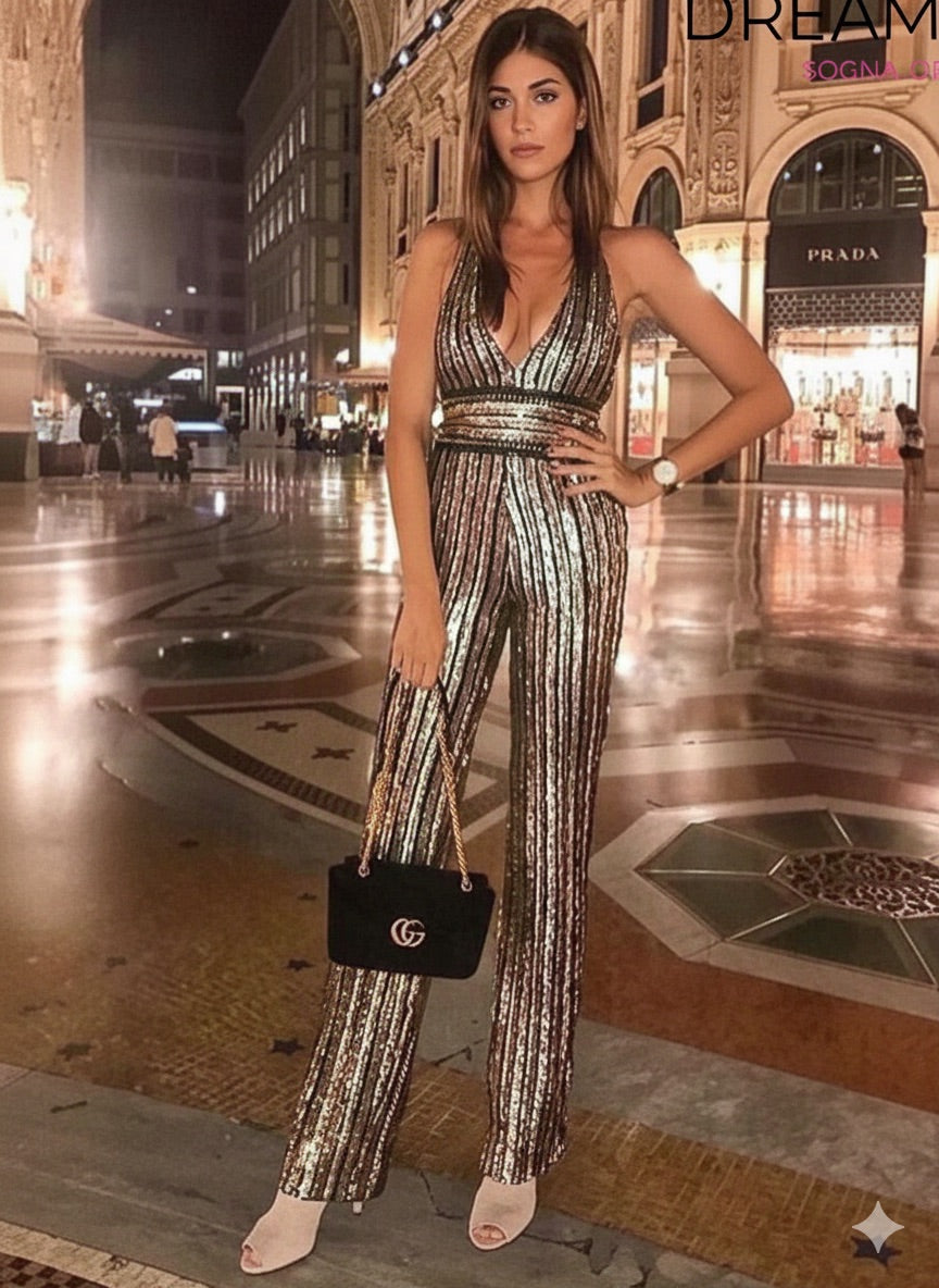 Tutina Missy Y Sequin Jumpsuit