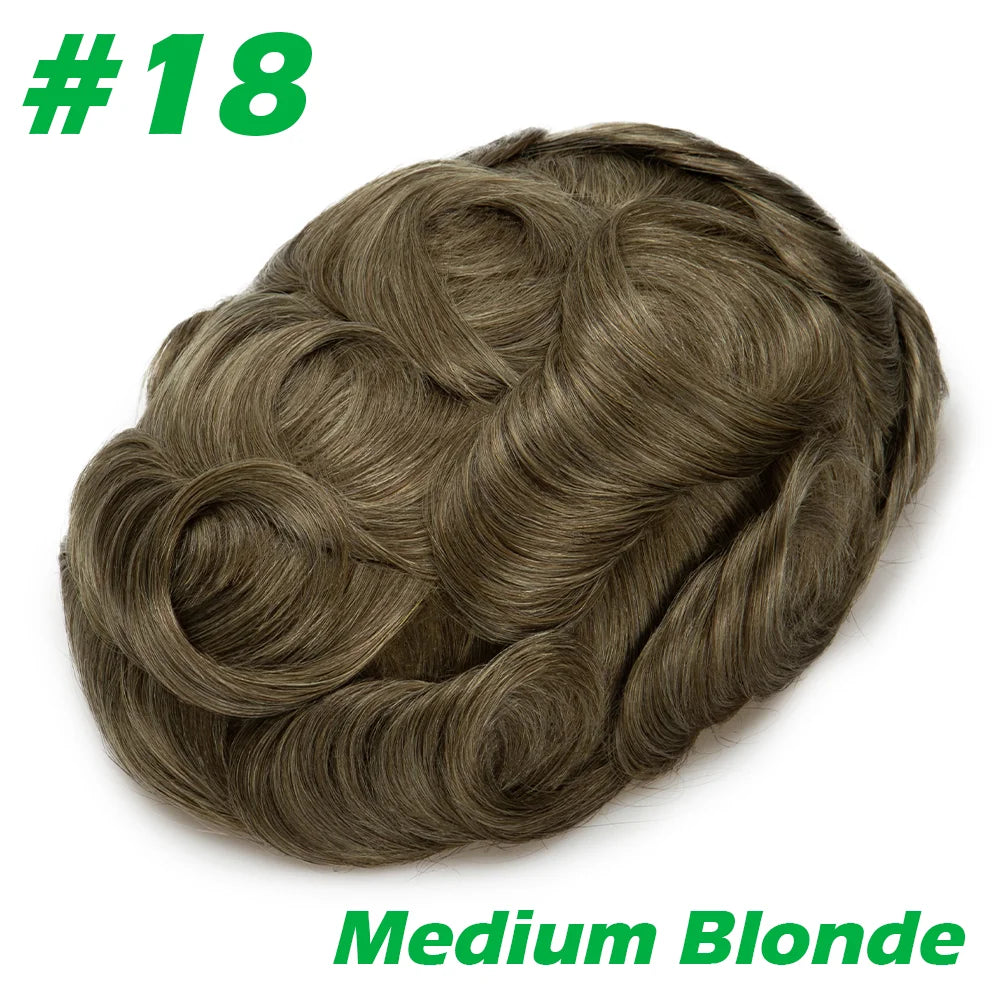 Complément capillaire homme lisse couleur 18 Blond moyen | Dream Shop