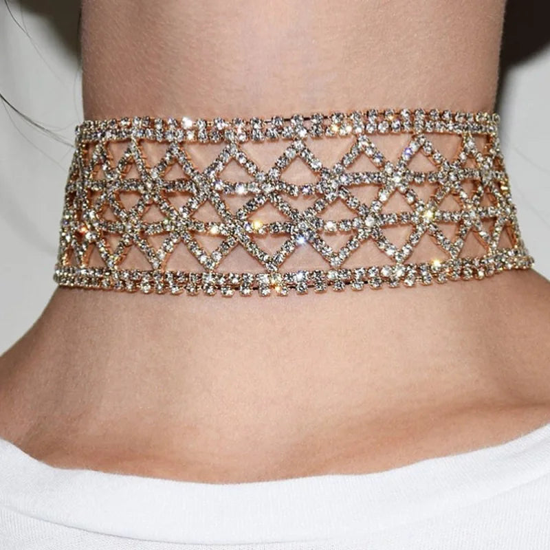 Collier strass Megaly