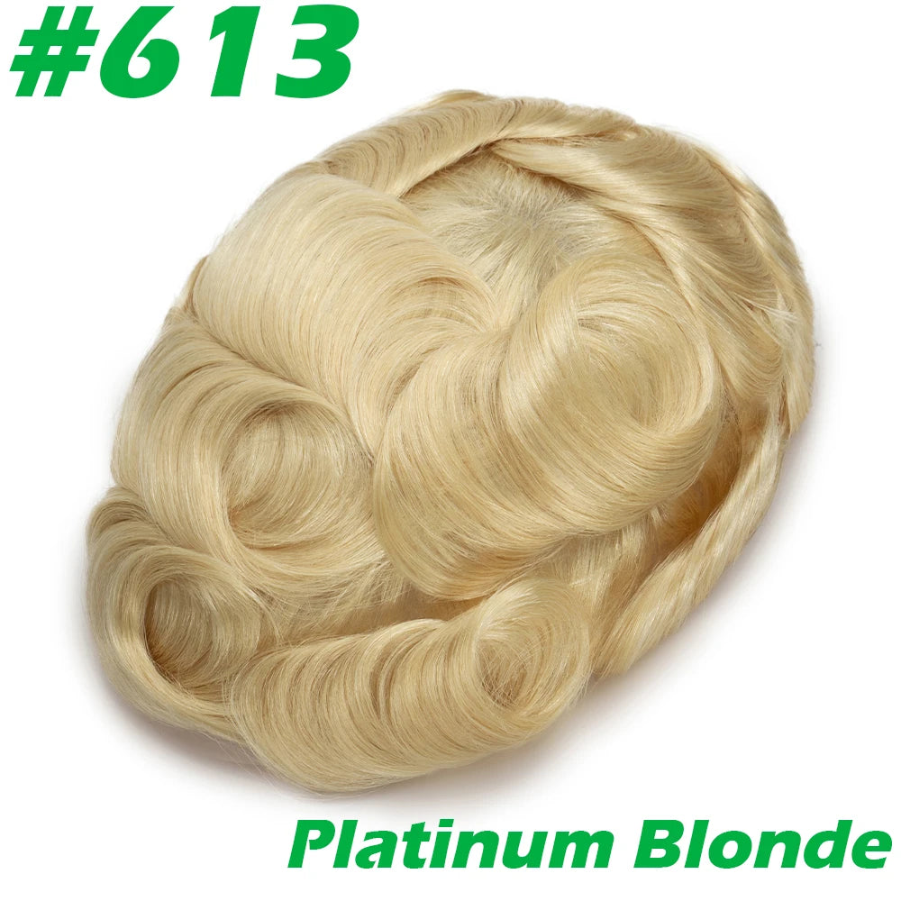 Complément capillaire homme lisse couleur 613 Blond platine | Dream Shop