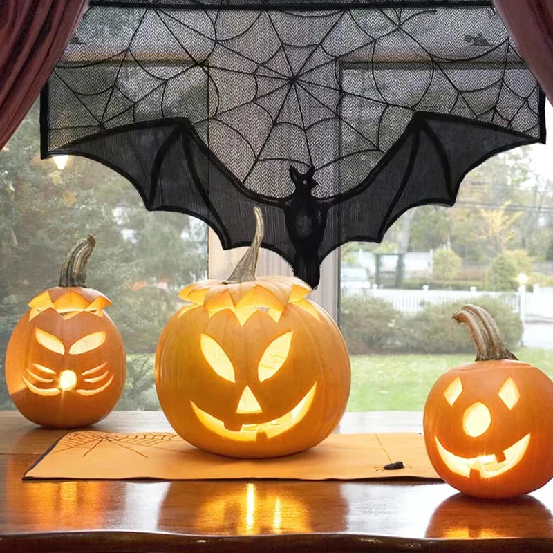 Pizzo pipistrello Halloween alla finestra — Dream Shop