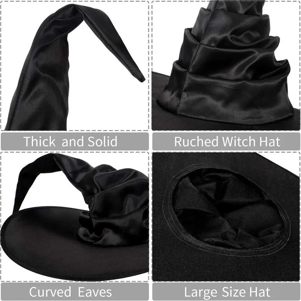 Cappello strega nero con pendente ragno e pipistrello — Dream Shop