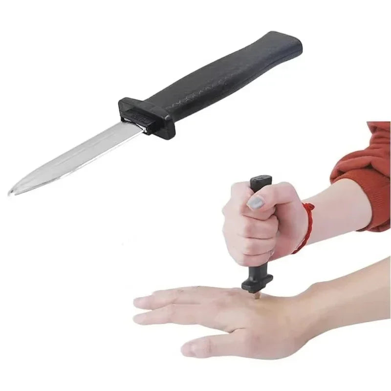 Coltello finto con lama che rientra nel manico — Dream Shop