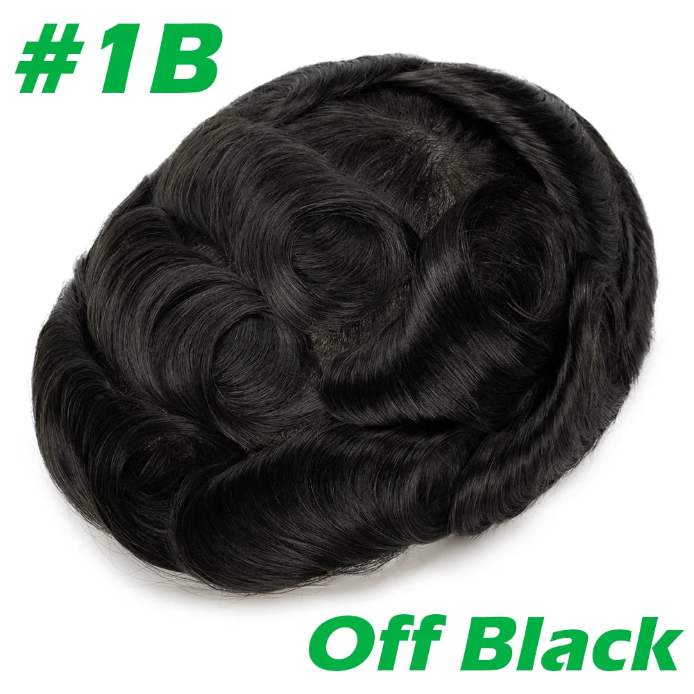 Complément capillaire homme lisse couleur 1B Noir naturel | Dream Shop