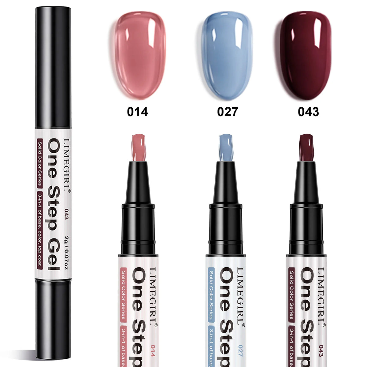 Gel nail polish pen Set of 3 pens Set 08 | Dream Shop