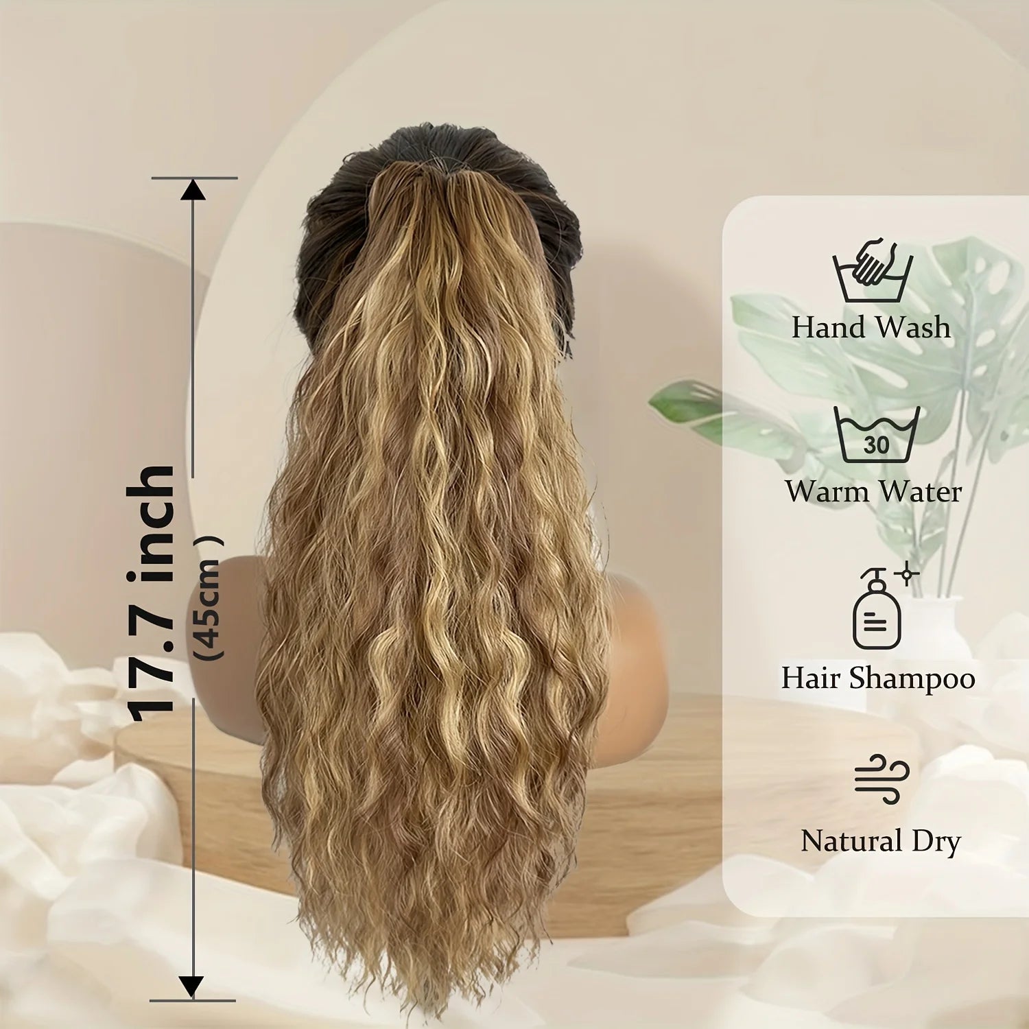 Coda Mollettone Riccia extension capelli voluminosi effetto naturale