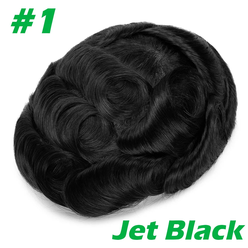 Complément capillaire homme lisse couleur 1 Noir de jais | Dream Shop