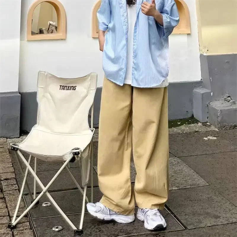 Pantaloni wide leg in denim morbido