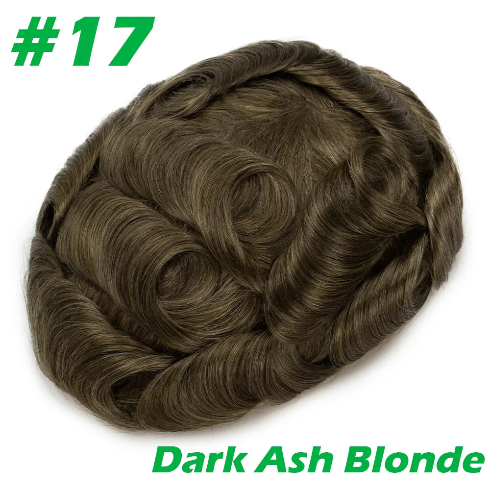 Complément capillaire homme lisse couleur 17 Blond cendré foncé | Dream Shop