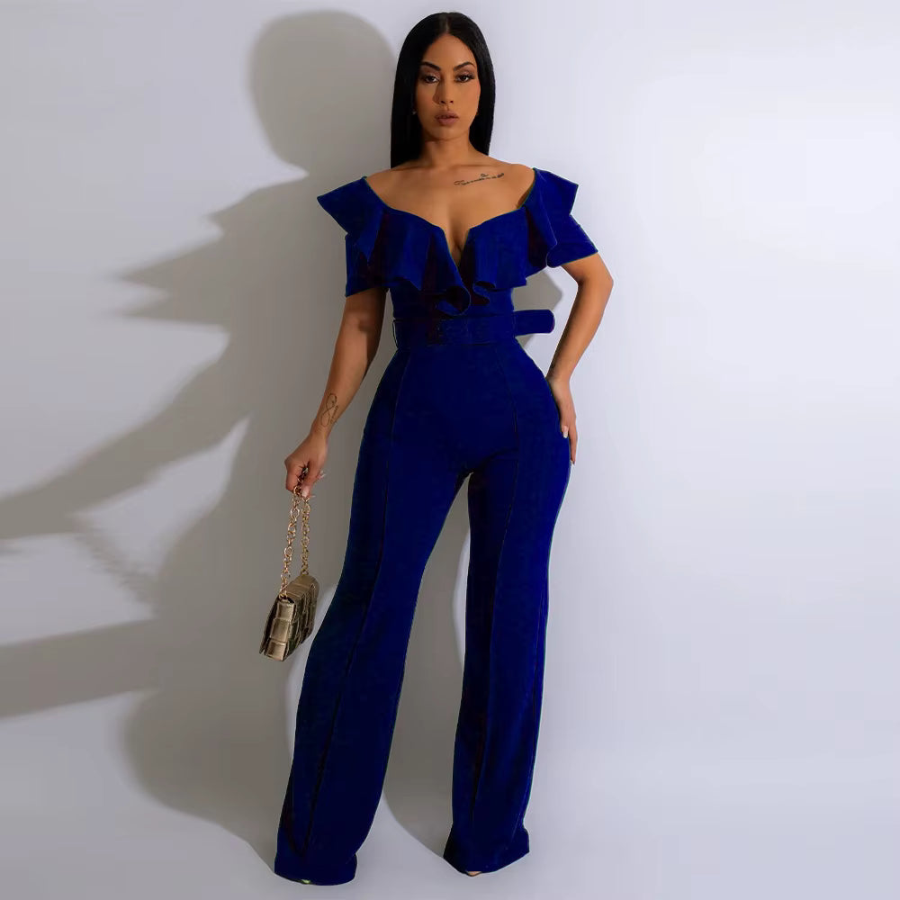 Jumpsuit Rjsberry Nero vista laterale | Dream Shop