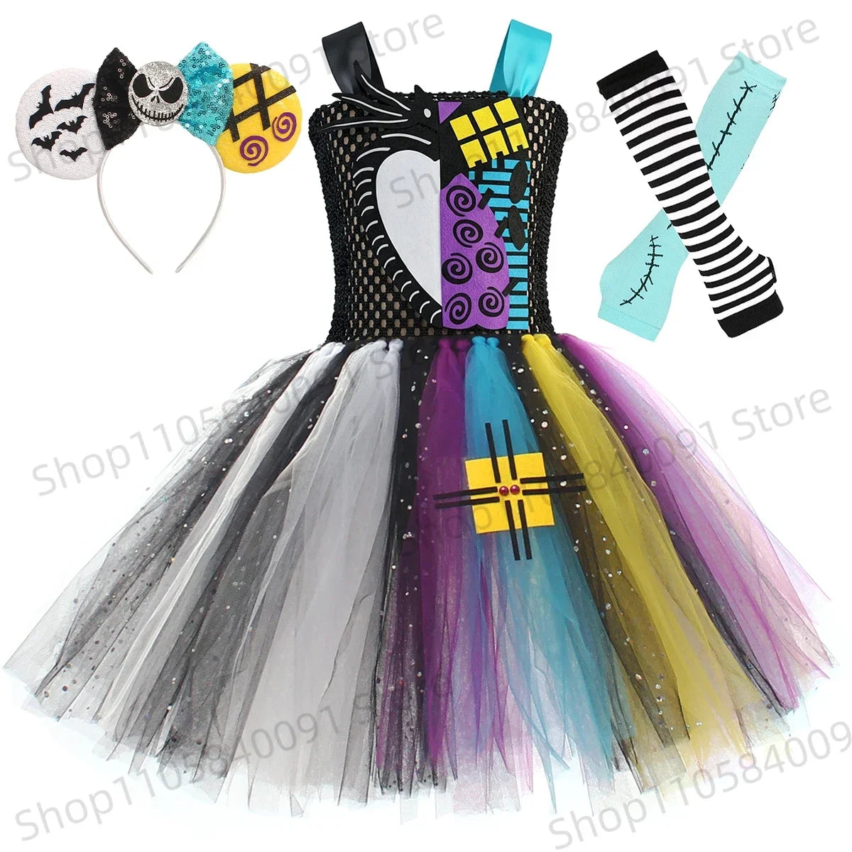 Set 3 pezzi costume bambola gotica Halloween — Dream Shop