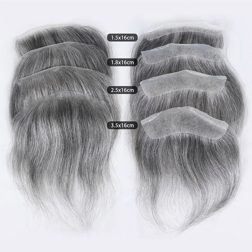 Tupé frontal hombre color 1B60 Negro canoso | Dream Shop