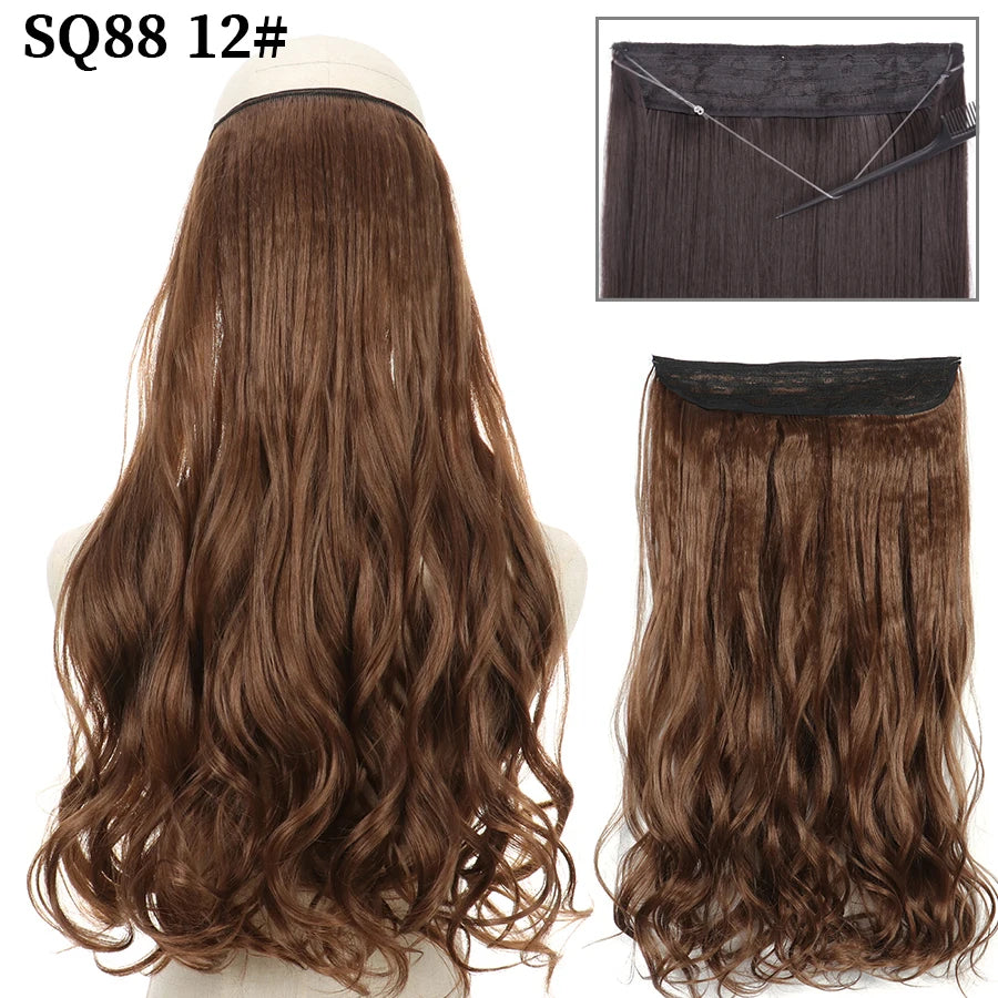 Wavy clip-in hair extension 12 Dark golden blonde | Dream Shop
