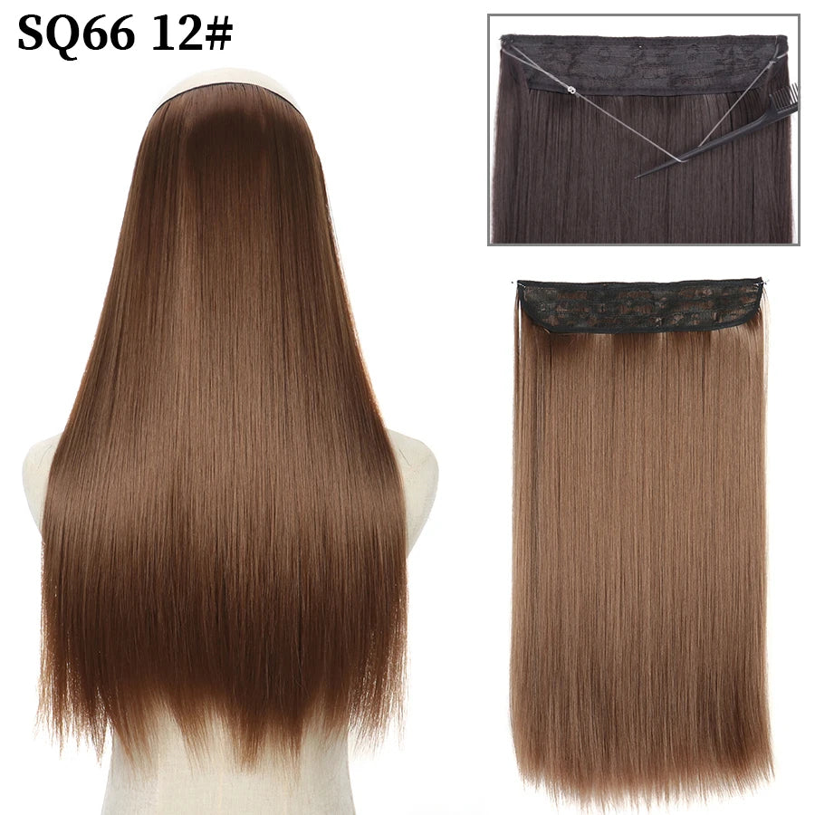 Straight clip-in hair extension 12 Dark golden blonde | Dream Shop